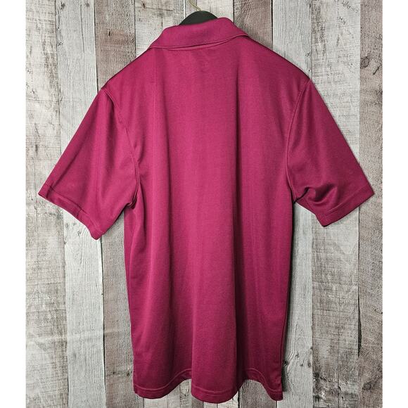 Bundle of 2 CROSS & WINSOR GOLF Polo SHIRT Burgundy Black Men's Medium - Picture 3 of 9